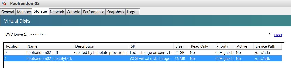 storage without vDisk